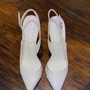 Jones New York Cream Slingback Heels